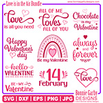 Love is in the Air Valentine SVG/Clip Art Bundle